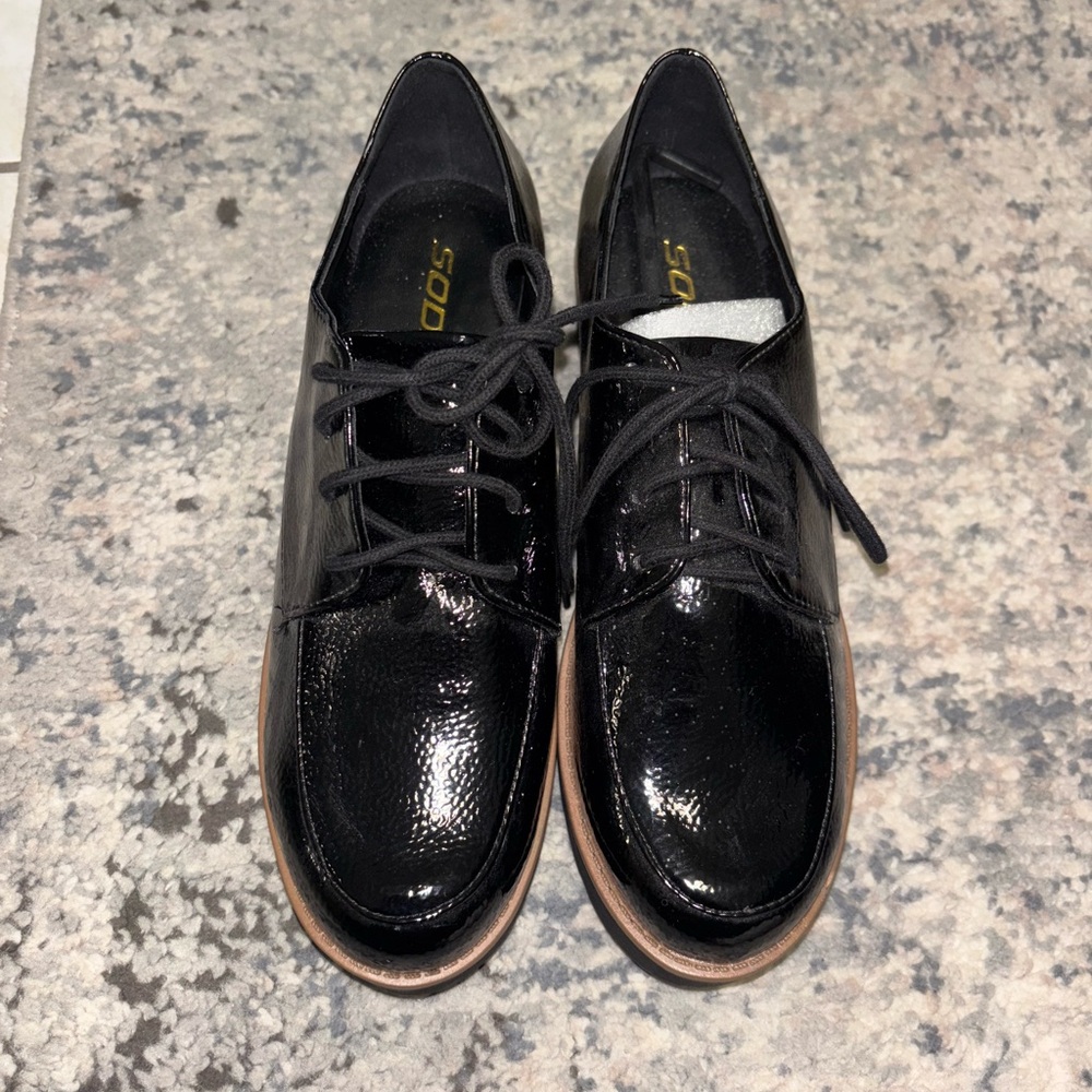 O.B.O. Soda Black Patent Leather Loafers